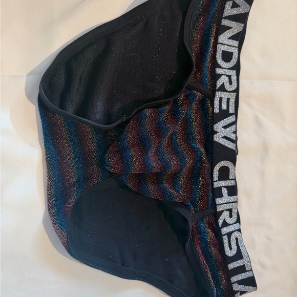 Andrew Christian Other - Andrew Christian Black Multicolor Shimmer Briefs
